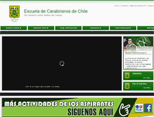 Tablet Screenshot of escuelacarabineros.cl